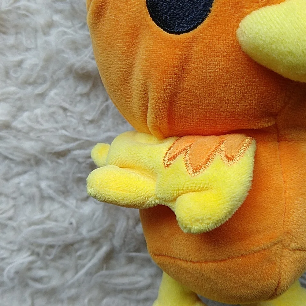 Pokemon Torchic Orange and Yellow Bird Chick Plush Tag 9
